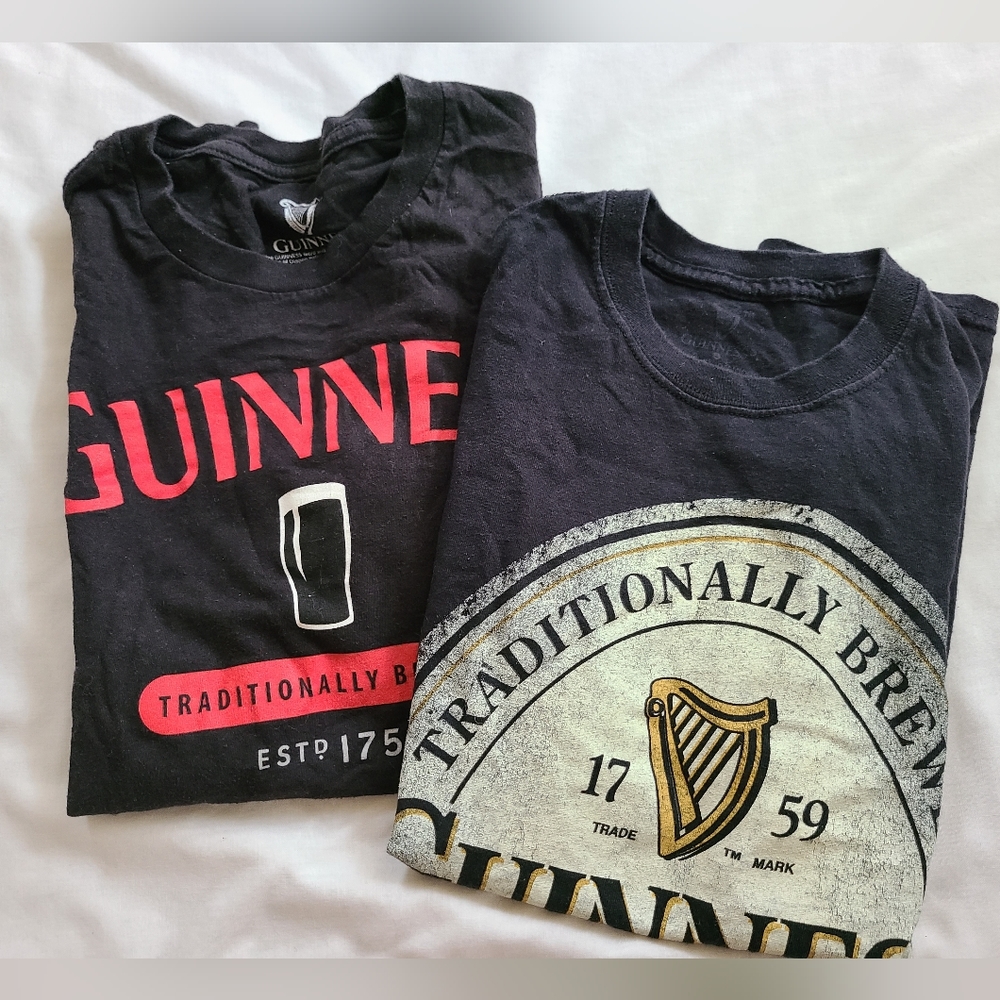 2 official Guinness tees small
